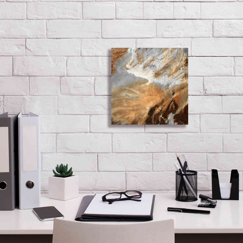 Image of 'Earth as Art: Algerian Sahara,' Canvas Wall Art,12 x 12
