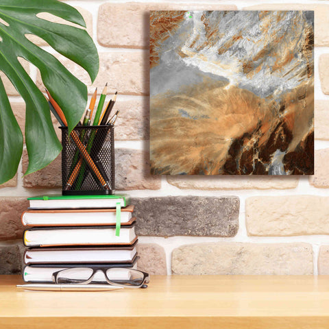 Image of 'Earth as Art: Algerian Sahara,' Canvas Wall Art,12 x 12