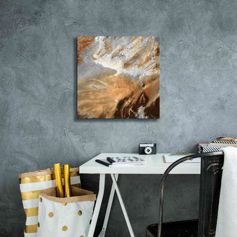 Image of 'Earth as Art: Algerian Sahara,' Canvas Wall Art,18 x 18