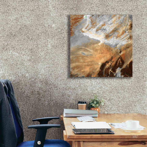 Image of 'Earth as Art: Algerian Sahara,' Canvas Wall Art,26 x 26
