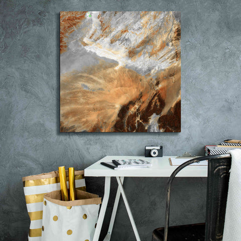 Image of 'Earth as Art: Algerian Sahara,' Canvas Wall Art,26 x 26