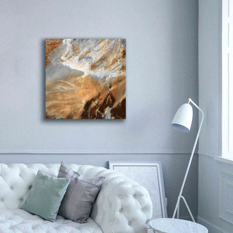 Image of 'Earth as Art: Algerian Sahara,' Canvas Wall Art,37 x 37
