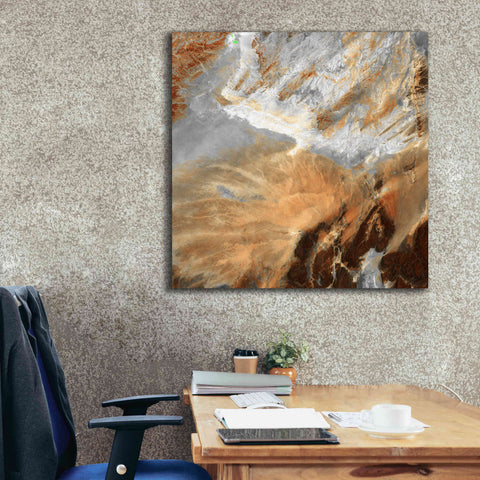 Image of 'Earth as Art: Algerian Sahara,' Canvas Wall Art,37 x 37