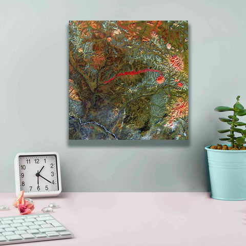 Image of 'Earth as Art: Anyuyskiy Volcano,' Canvas Wall Art,12 x 12