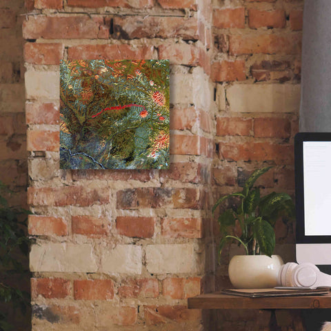 Image of 'Earth as Art: Anyuyskiy Volcano,' Canvas Wall Art,12 x 12