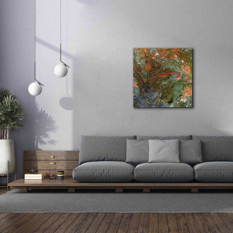 Image of 'Earth as Art: Anyuyskiy Volcano,' Canvas Wall Art,37 x 37