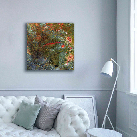 Image of 'Earth as Art: Anyuyskiy Volcano,' Canvas Wall Art,37 x 37