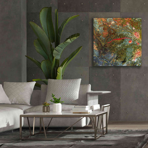 Image of 'Earth as Art: Anyuyskiy Volcano,' Canvas Wall Art,37 x 37