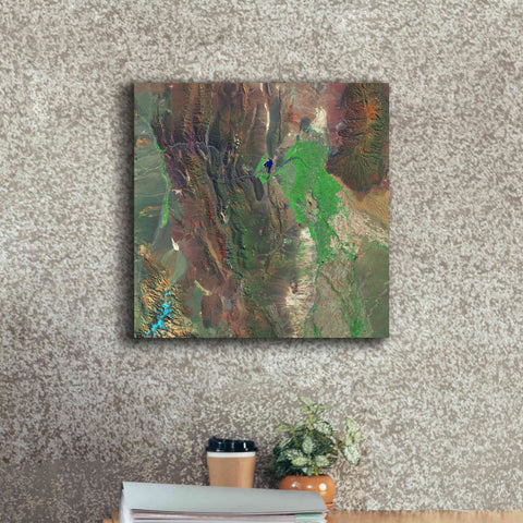 Image of 'Earth as Art: Barreal Blanco,' Canvas Wall Art,18 x 18