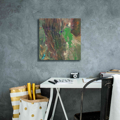 Image of 'Earth as Art: Barreal Blanco,' Canvas Wall Art,18 x 18
