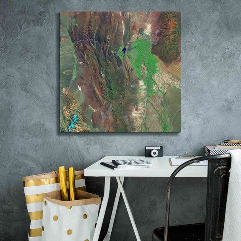 Image of 'Earth as Art: Barreal Blanco,' Canvas Wall Art,26 x 26