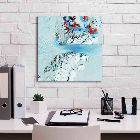 Image of 'Earth as Art: Byrd Glacier,' Canvas Wall Art,18 x 18