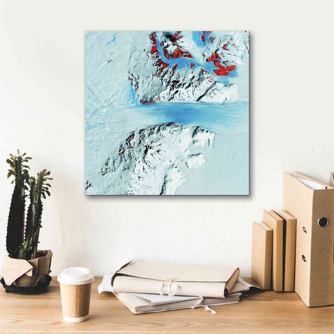 Image of 'Earth as Art: Byrd Glacier,' Canvas Wall Art,18 x 18