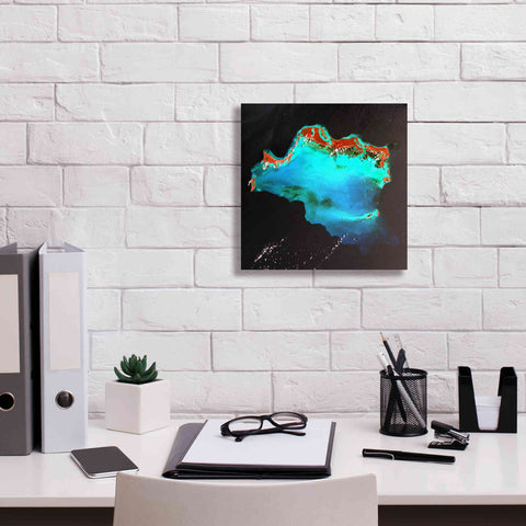 Image of 'Earth as Art: Caribbean Luxury,' Canvas Wall Art,12 x 12