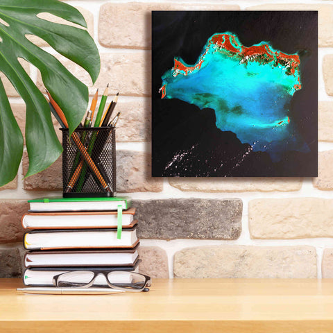 Image of 'Earth as Art: Caribbean Luxury,' Canvas Wall Art,12 x 12