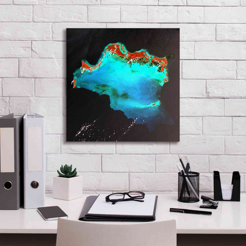 Image of 'Earth as Art: Caribbean Luxury,' Canvas Wall Art,18 x 18
