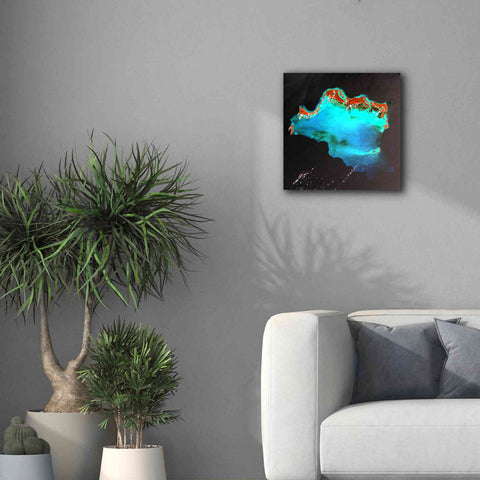 Image of 'Earth as Art: Caribbean Luxury,' Canvas Wall Art,18 x 18