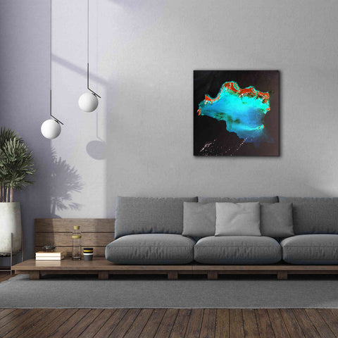 Image of 'Earth as Art: Caribbean Luxury,' Canvas Wall Art,37 x 37