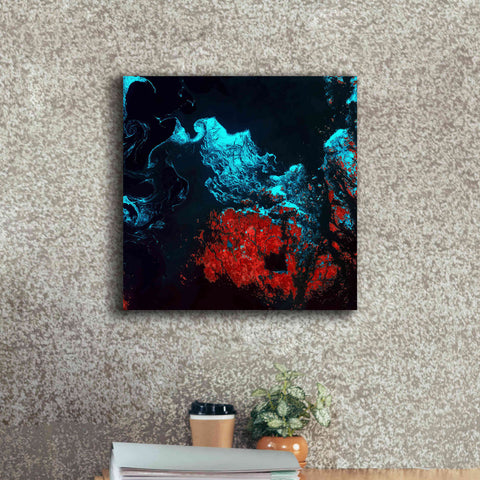 Image of 'Earth as Art: Ghostly Ice,' Canvas Wall Art,18 x 18