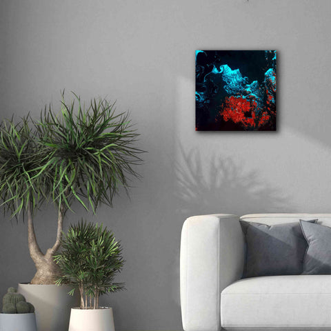 Image of 'Earth as Art: Ghostly Ice,' Canvas Wall Art,18 x 18