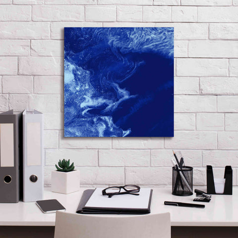 Image of 'Earth as Art: Ice Stars,' Canvas Wall Art,18 x 18