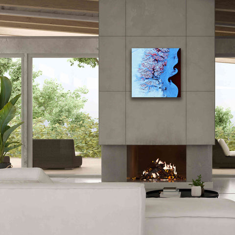 Image of 'Earth as Art: Ice Waves,' Canvas Wall Art,26 x 26