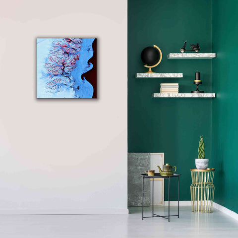 Image of 'Earth as Art: Ice Waves,' Canvas Wall Art,26 x 26