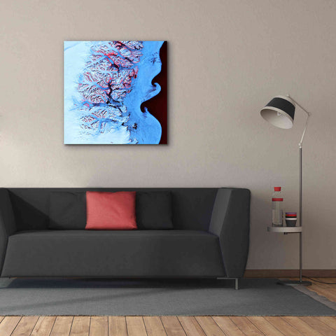 Image of 'Earth as Art: Ice Waves,' Canvas Wall Art,37 x 37