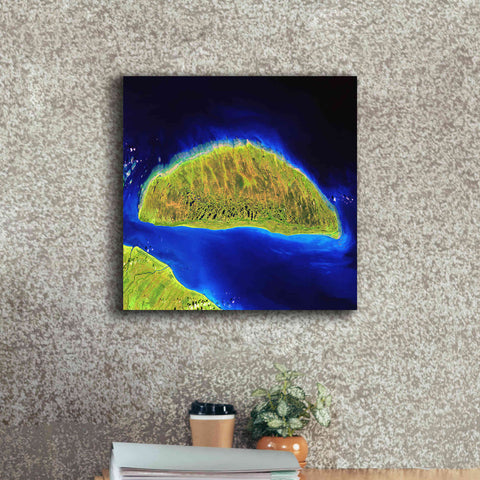 Image of 'Earth as Art: Island Rebound,' Canvas Wall Art,18 x 18