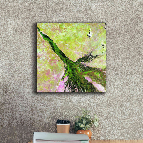 Image of 'Earth as Art: Okavango Delta,' Canvas Wall Art,18 x 18