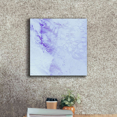 Image of 'Earth as Art: Robinson Glacier,' Canvas Wall Art,18 x 18