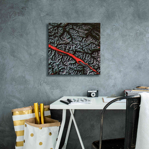 Image of 'Earth as Art: Rocky Mountain Trench,' Canvas Wall Art,18 x 18