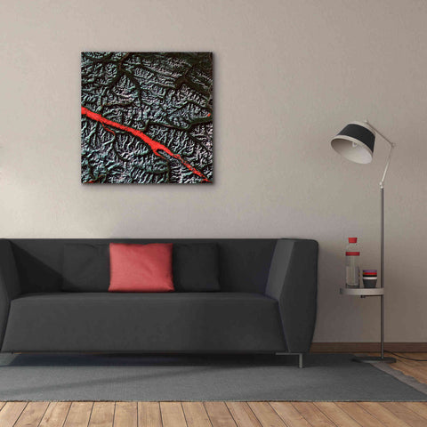 Image of 'Earth as Art: Rocky Mountain Trench,' Canvas Wall Art,37 x 37