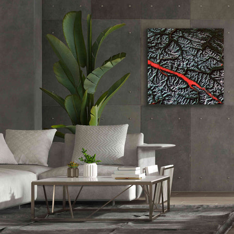 Image of 'Earth as Art: Rocky Mountain Trench,' Canvas Wall Art,37 x 37