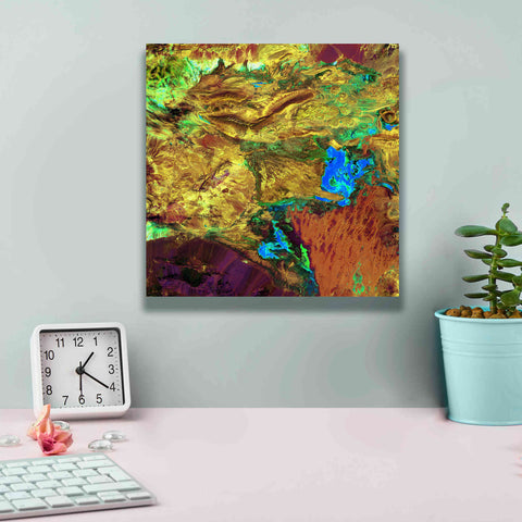 Image of 'Earth as Art: Spilled Paint,' Canvas Wall Art,12 x 12