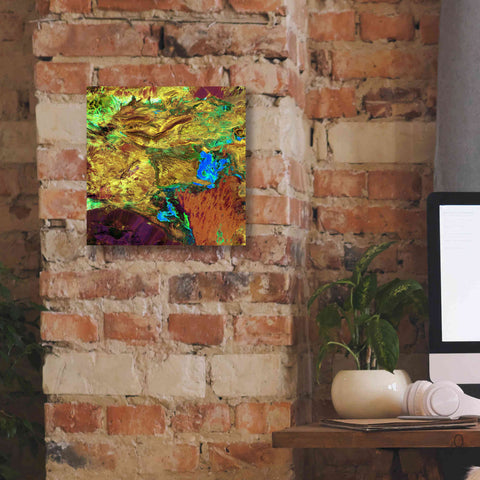 Image of 'Earth as Art: Spilled Paint,' Canvas Wall Art,12 x 12