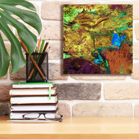 Image of 'Earth as Art: Spilled Paint,' Canvas Wall Art,12 x 12