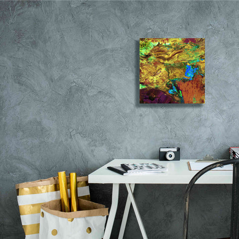 Image of 'Earth as Art: Spilled Paint,' Canvas Wall Art,12 x 12