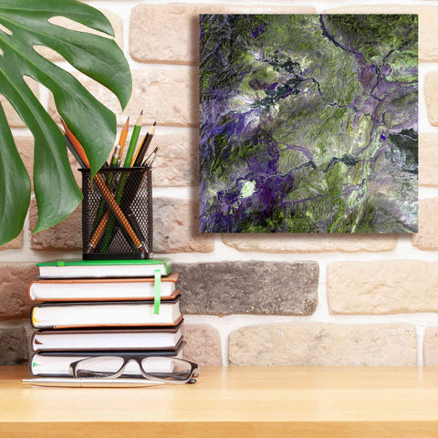 Image of 'Earth as Art: Waziristan Hills,' Canvas Wall Art,12 x 12