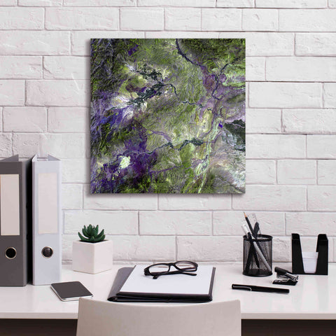 Image of 'Earth as Art: Waziristan Hills,' Canvas Wall Art,18 x 18