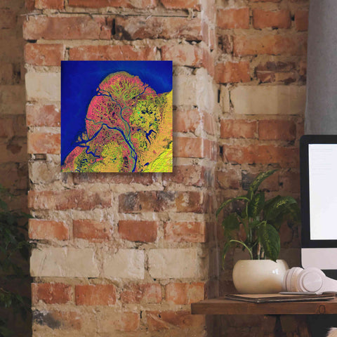 Image of 'Earth as Art: Yukon Delta,' Canvas Wall Art,12 x 12