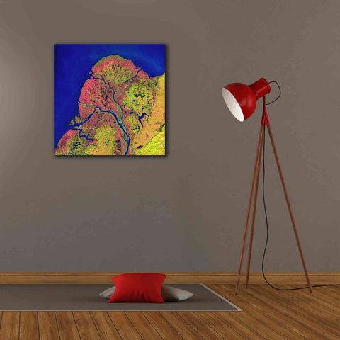 Image of 'Earth as Art: Yukon Delta,' Canvas Wall Art,26 x 26