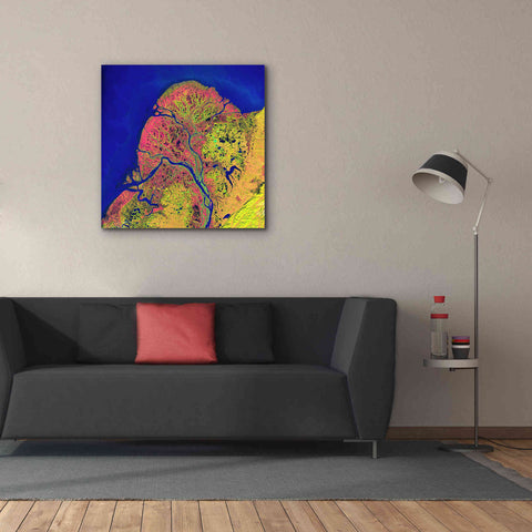 Image of 'Earth as Art: Yukon Delta,' Canvas Wall Art,37 x 37