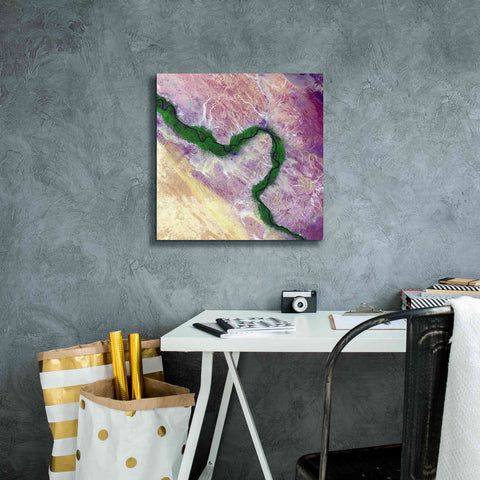 Image of 'Earth as Art: Life Along the Nile,' Canvas Wall Art,18 x 18
