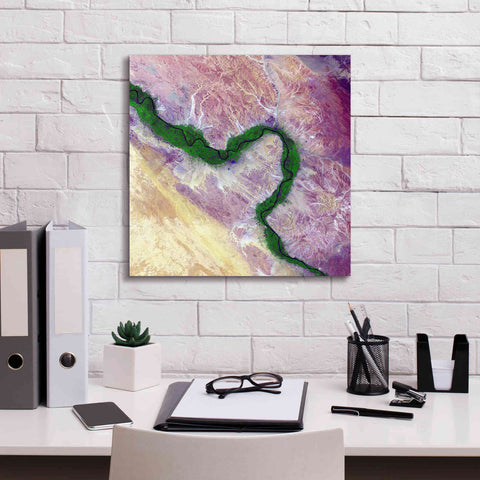 Image of 'Earth as Art: Life Along the Nile,' Canvas Wall Art,18 x 18