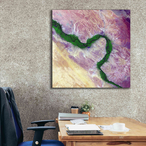 Image of 'Earth as Art: Life Along the Nile,' Canvas Wall Art,37 x 37