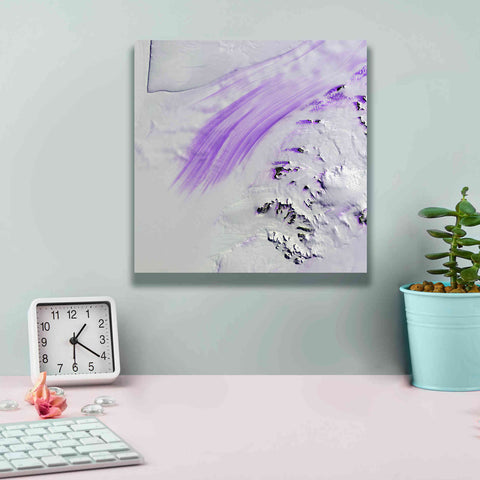 Image of 'Earth as Art: Slessor Glacier,' Canvas Wall Art,12 x 12