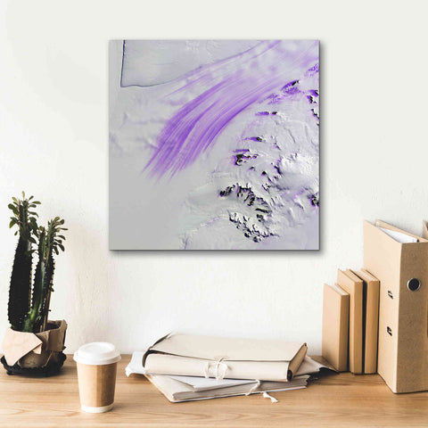 Image of 'Earth as Art: Slessor Glacier,' Canvas Wall Art,18 x 18