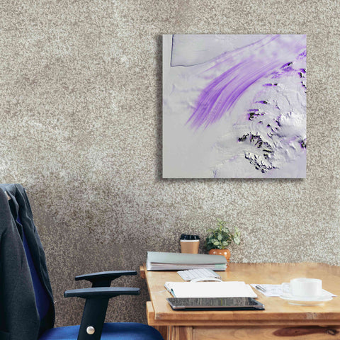 Image of 'Earth as Art: Slessor Glacier,' Canvas Wall Art,26 x 26