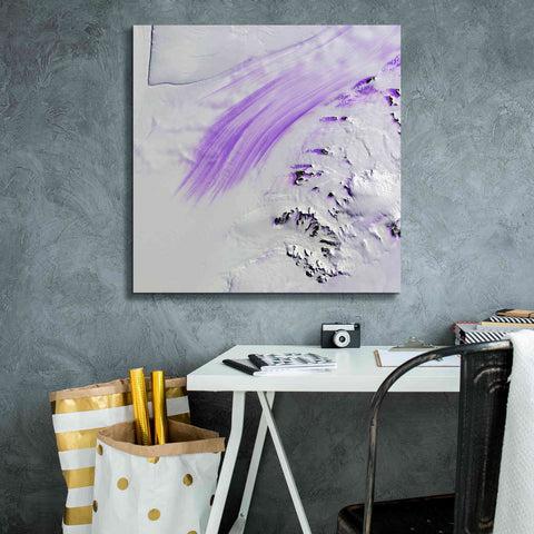 Image of 'Earth as Art: Slessor Glacier,' Canvas Wall Art,26 x 26
